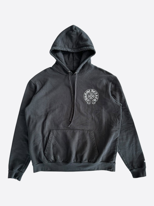 Chrome Hearts Black & Silver Online Exclusive Horseshoe Logo Hoodie