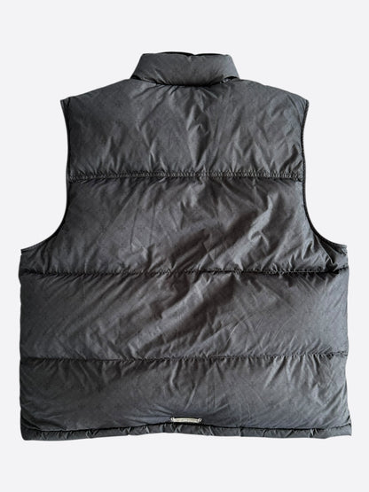 Chrome Hearts Black Cross Jacquard Puffer Vest
