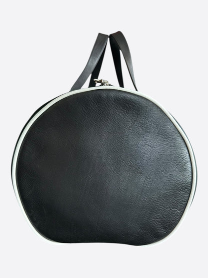 Chrome Hearts Black White & Red Triple Cross Leather Duffel Bag