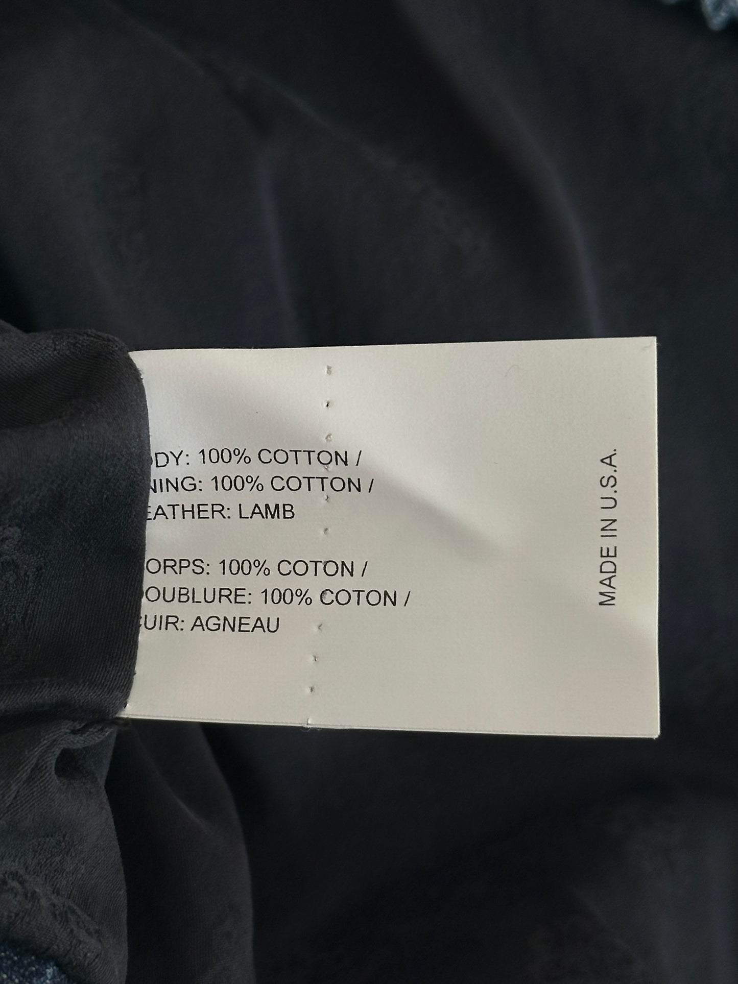 Chrome Hearts Blue & White Cross Patch Denim Anorak