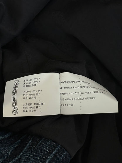 Chrome Hearts Blue & White Cross Patch Denim Anorak