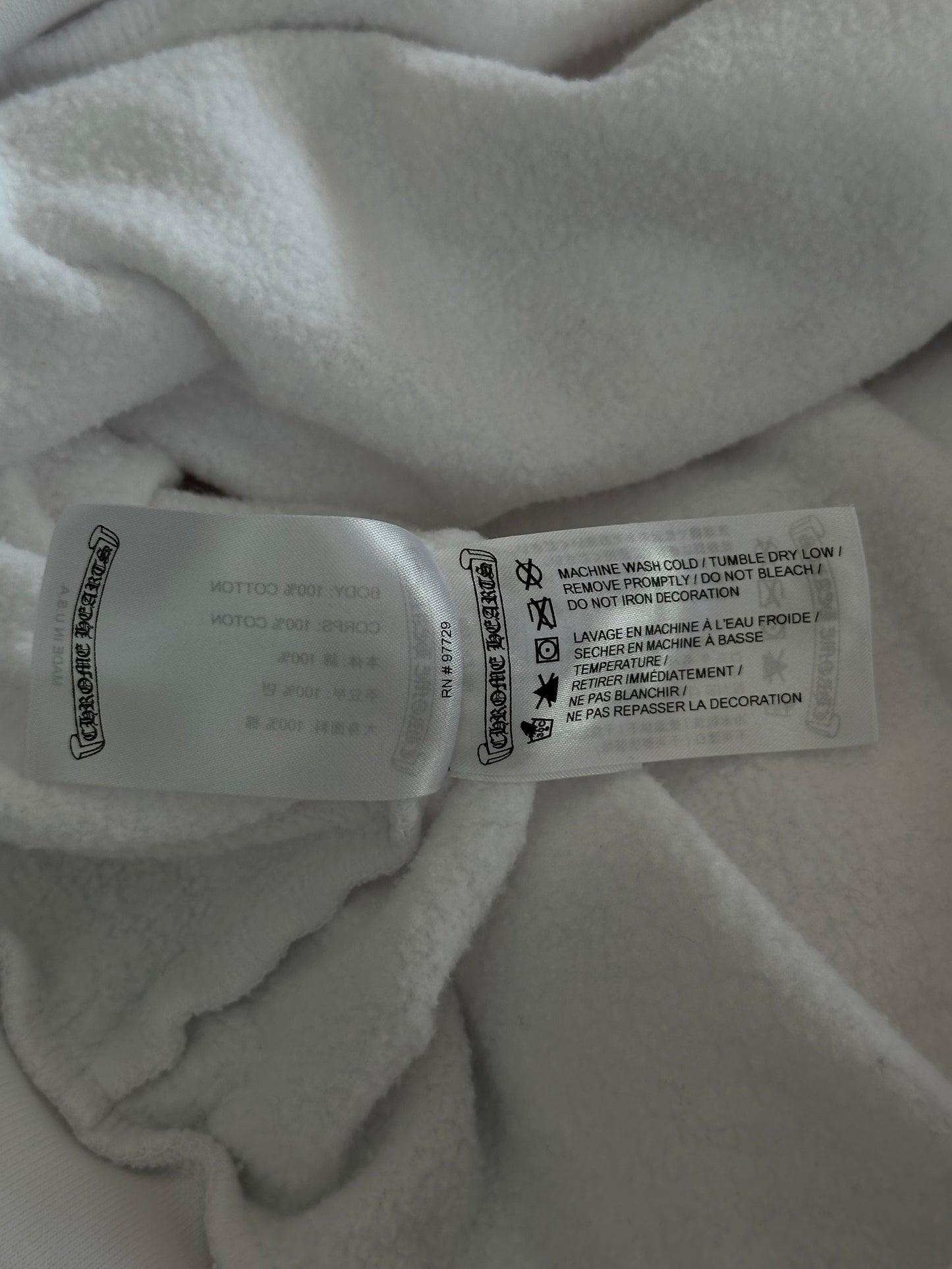 Chrome Hearts White & Blue Rolling Stones Hoodie