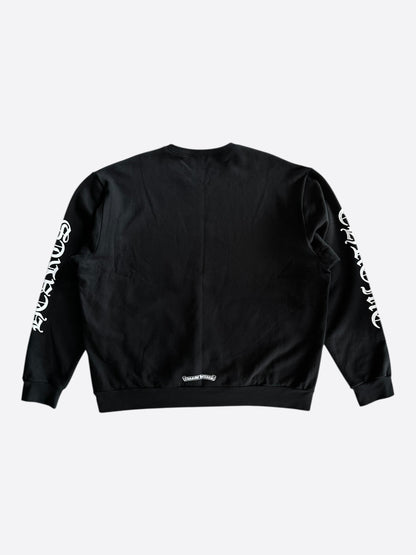 Chrome Hearts Black & White Neck Logo Sweater