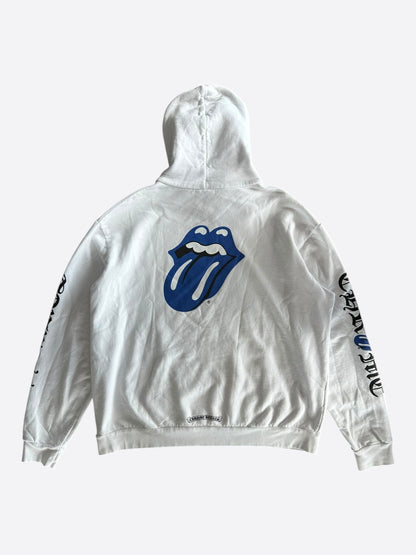 Chrome Hearts White & Blue Rolling Stones Hoodie