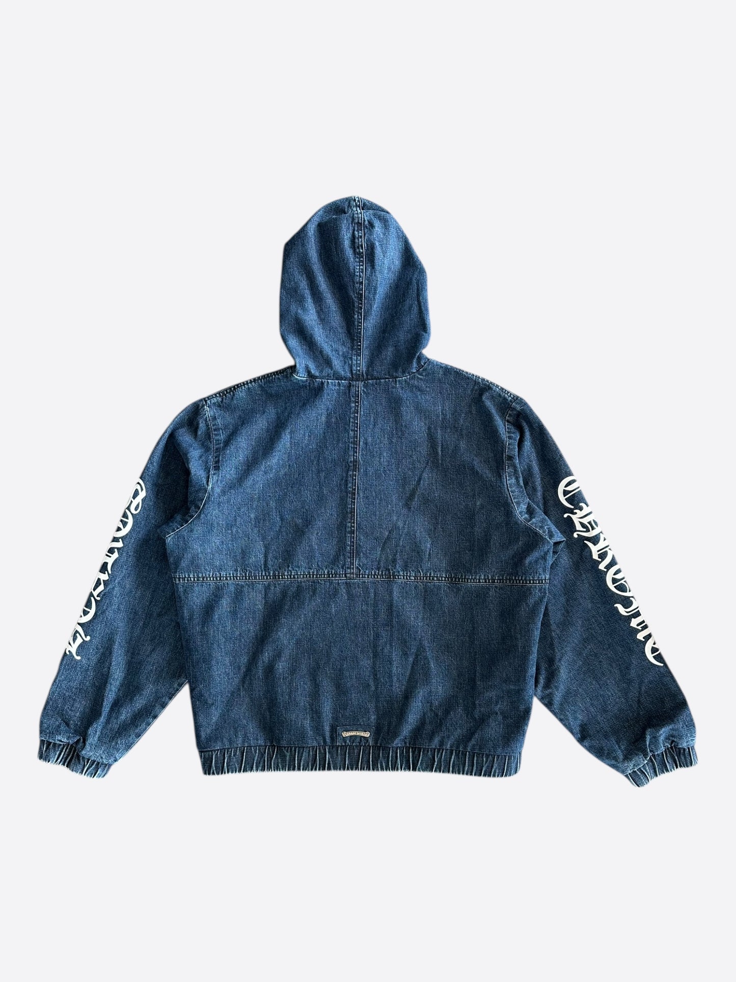 Chrome Hearts Blue & White Cross Patch Denim Anorak