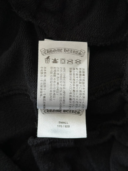 Chrome Hearts Black & White Horseshoe Logo Cross Jacquard Sweatpants