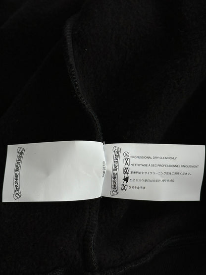 Chrome Hearts Black Triple Cross Patch Paper Jam Zip Up Hoodie