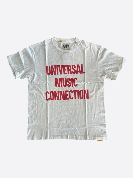 Gallery Dept White & Red Universal Music Connection T-Shirt