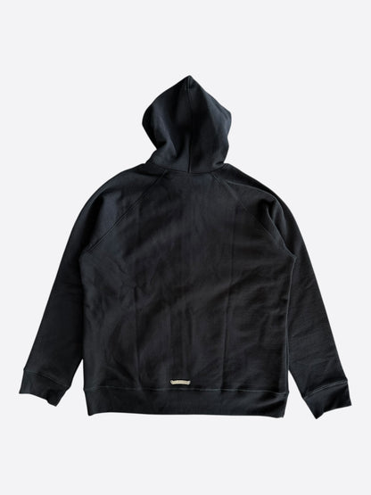 Chrome Hearts Black Triple Cross Patch Paper Jam Zip Up Hoodie