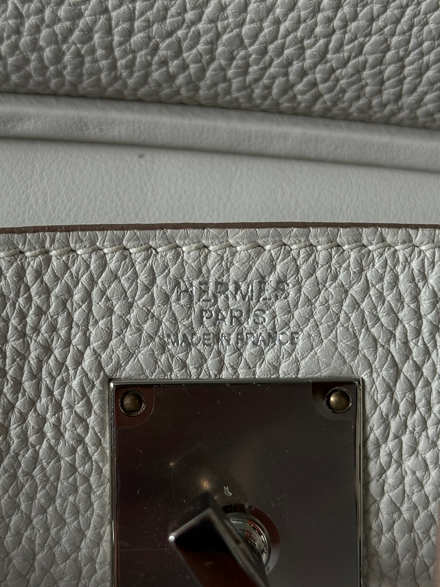 Hermes Light Grey HAC A Dos Crossbody Backpack