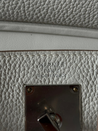 Hermes Light Grey HAC A Dos Crossbody Backpack