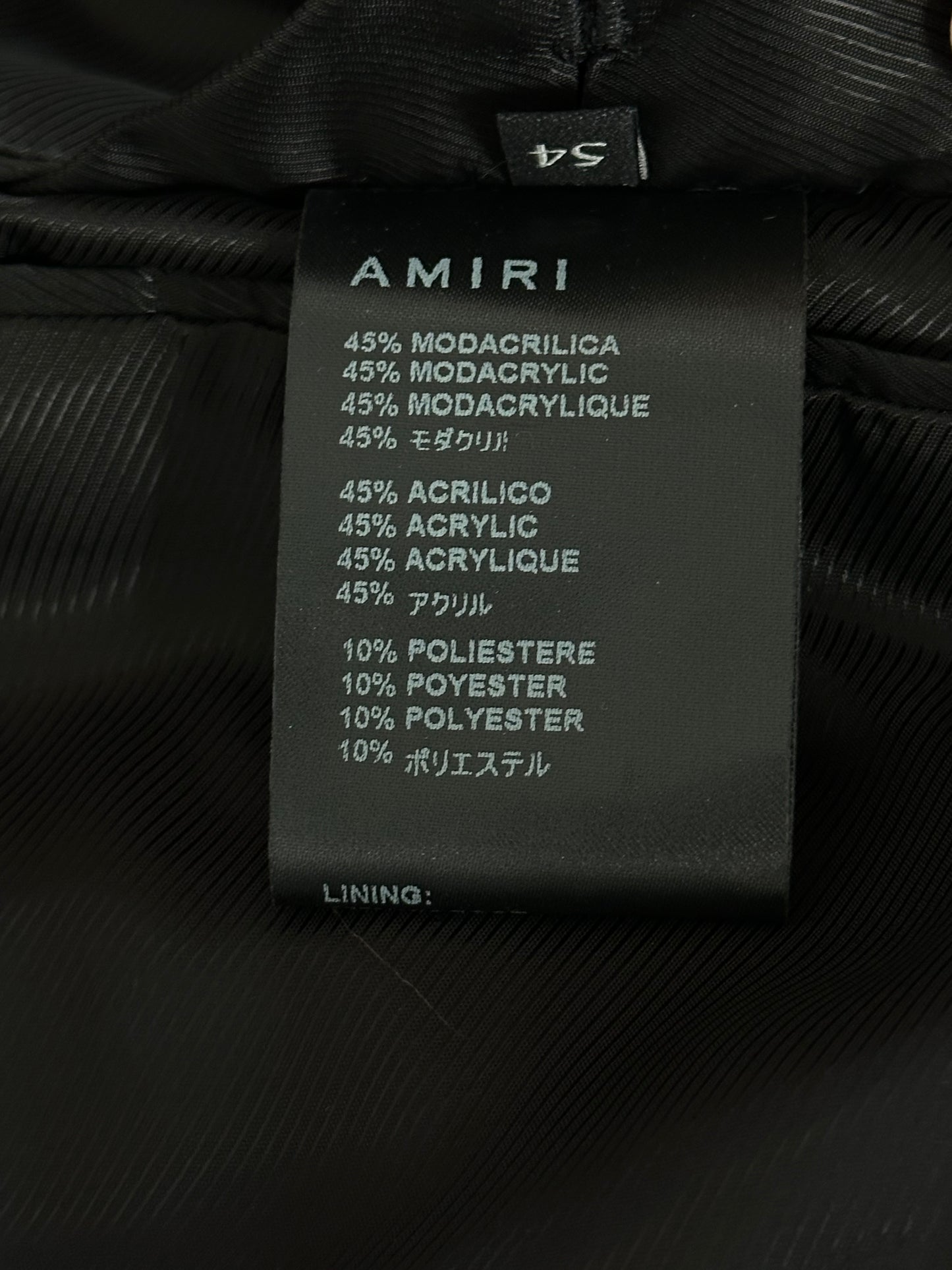 Amiri Brown Faux Fur Peacoat