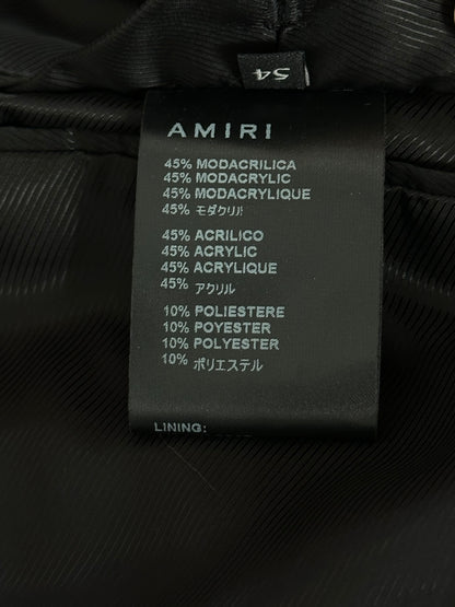 Amiri Brown Faux Fur Peacoat