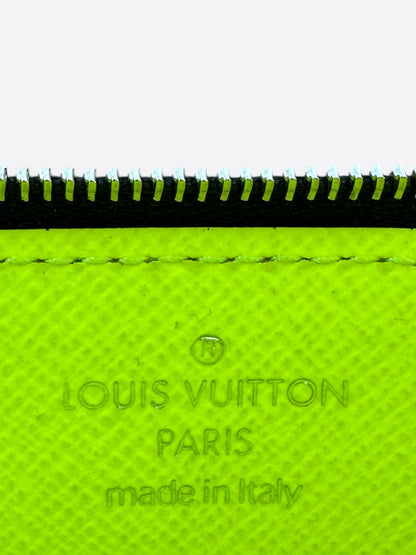 Louis Vuitton Neon Yellow Taigarama Monogram Coin Card Holder