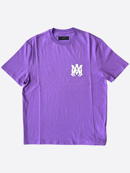 Amiri Purple & White MA Core Logo T-Shirt