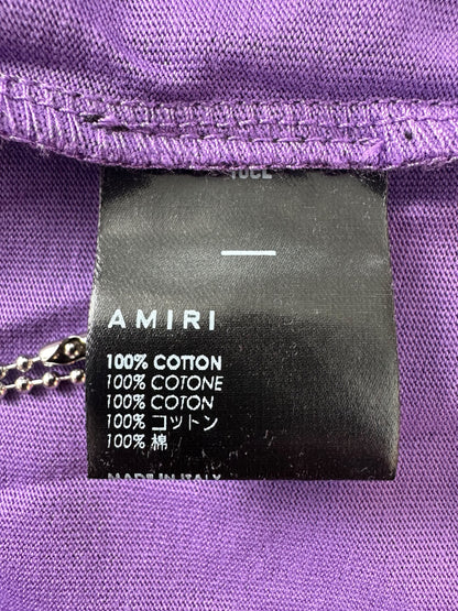 Amiri Purple & White MA Core Logo T-Shirt