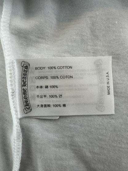 Chrome Hearts White & Black Miami Horseshoe Logo T-Shirt