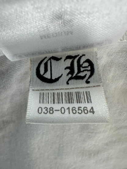 Chrome Hearts White & Black Miami Horseshoe Logo T-Shirt