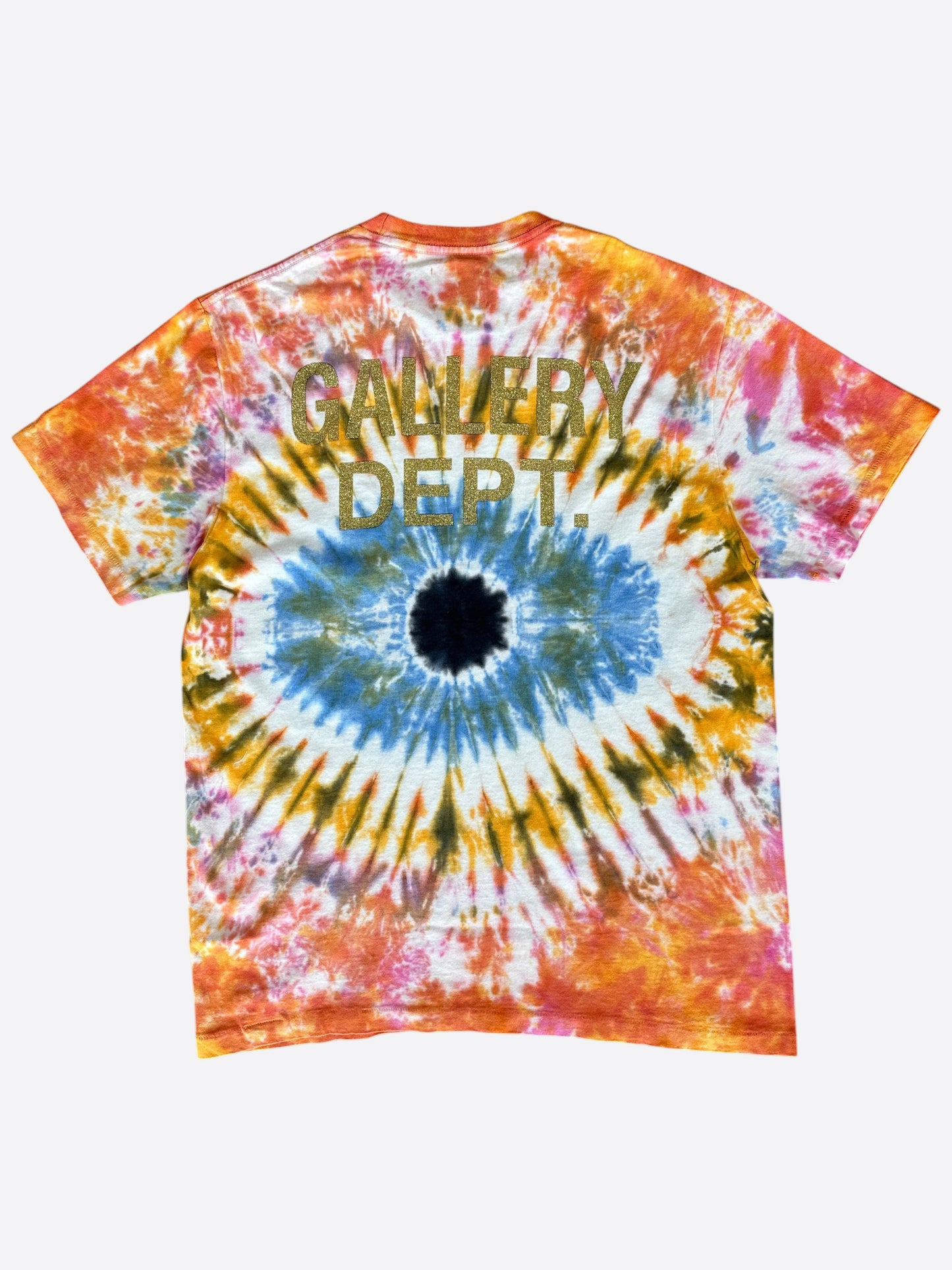 Gallery Dept Multicolor Eye Tie-Dye Glitter Logo T-Shirt