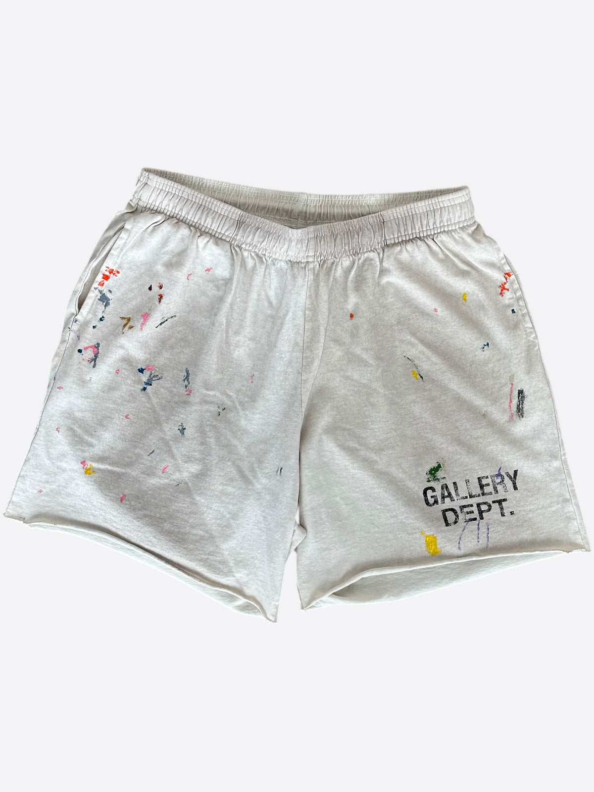 Gallery Dept Vintage White Paint Splatter Insomnia Shorts – Savonches