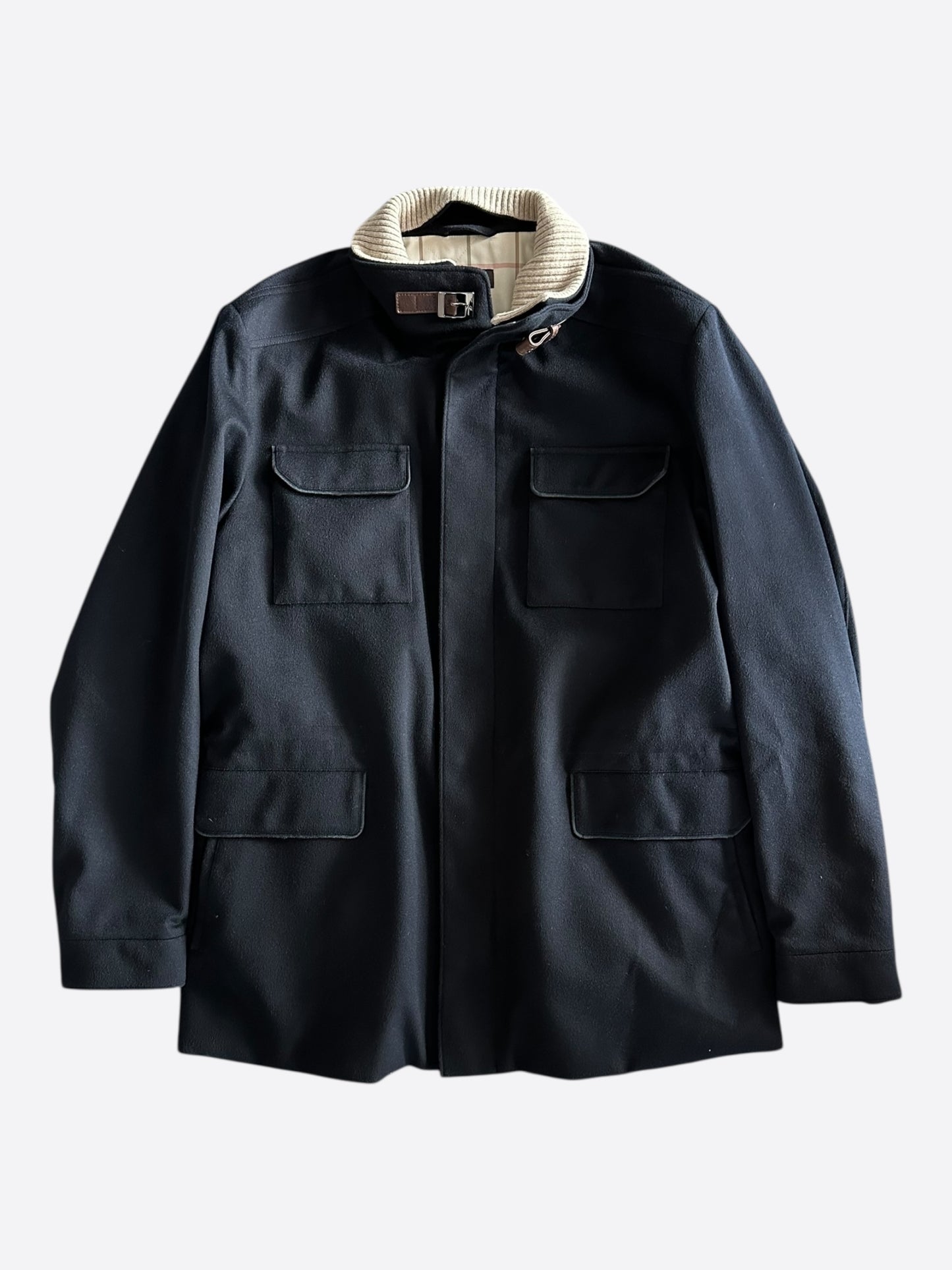 Loro Piana Navy Traveler Cashmere Jacket