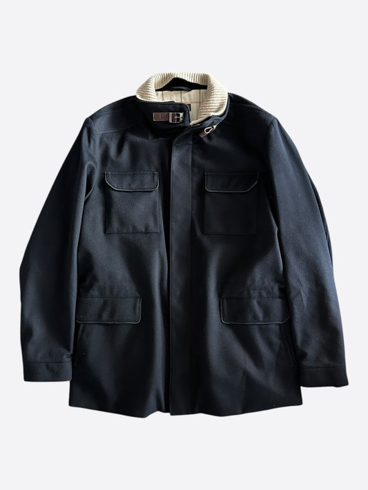 Loro Piana Navy Traveler Cashmere Jacket