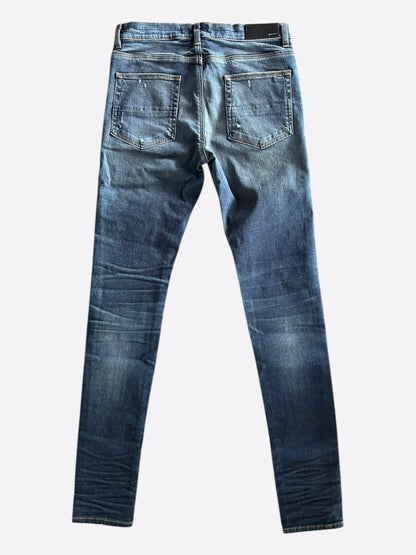 Amiri Deep Classic Slash Distressed Jeans