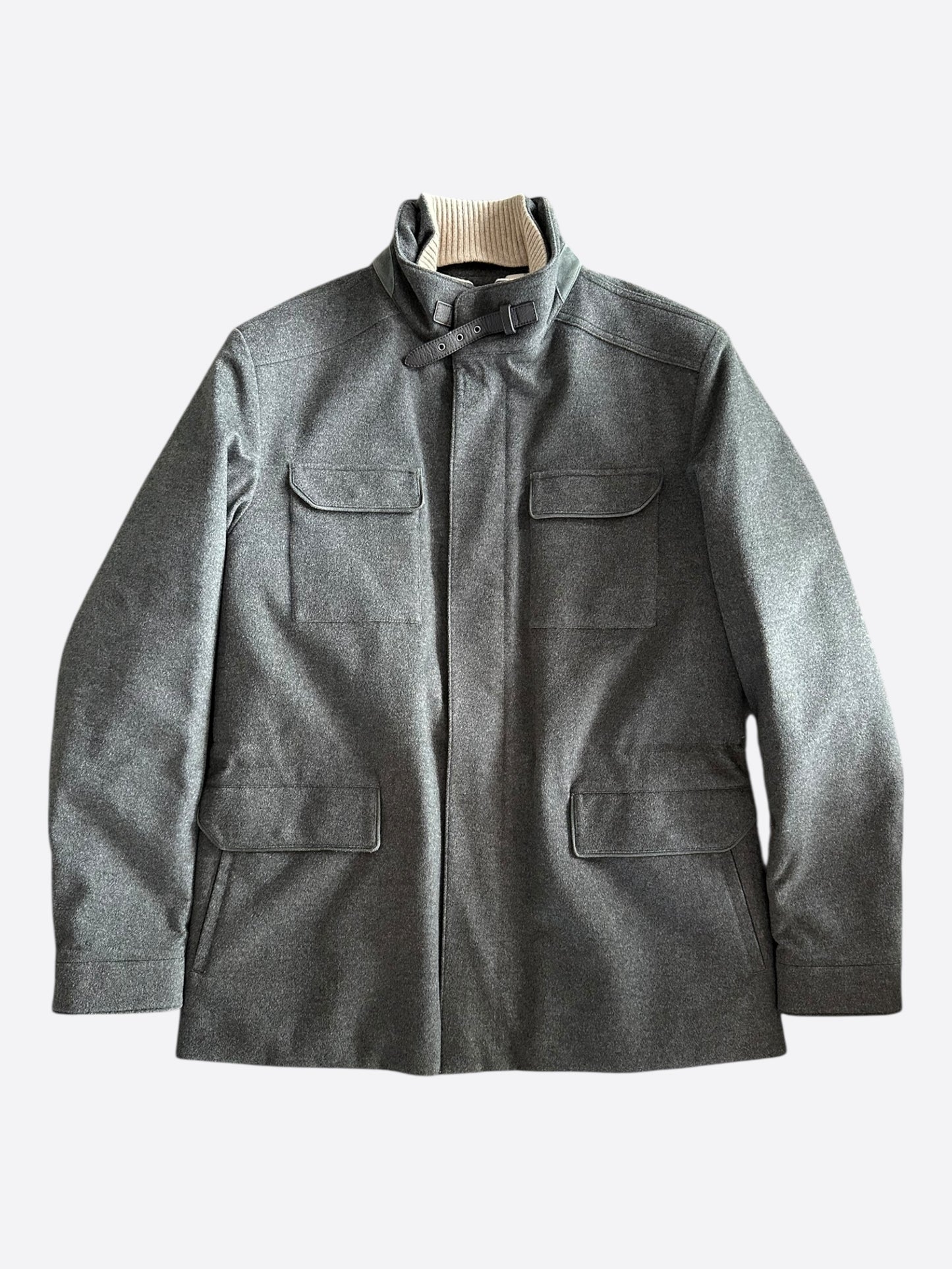 Loro Piana Grey Traveler Cashmere Jacket
