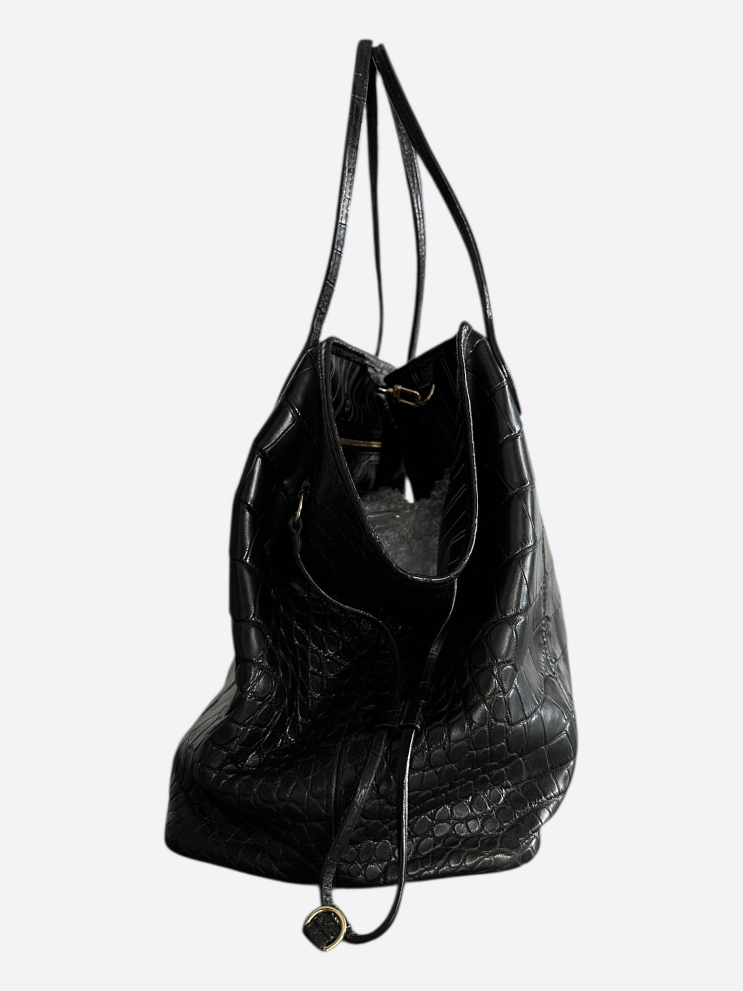 Louis Vuitton Black Crocodile Neverfull MM