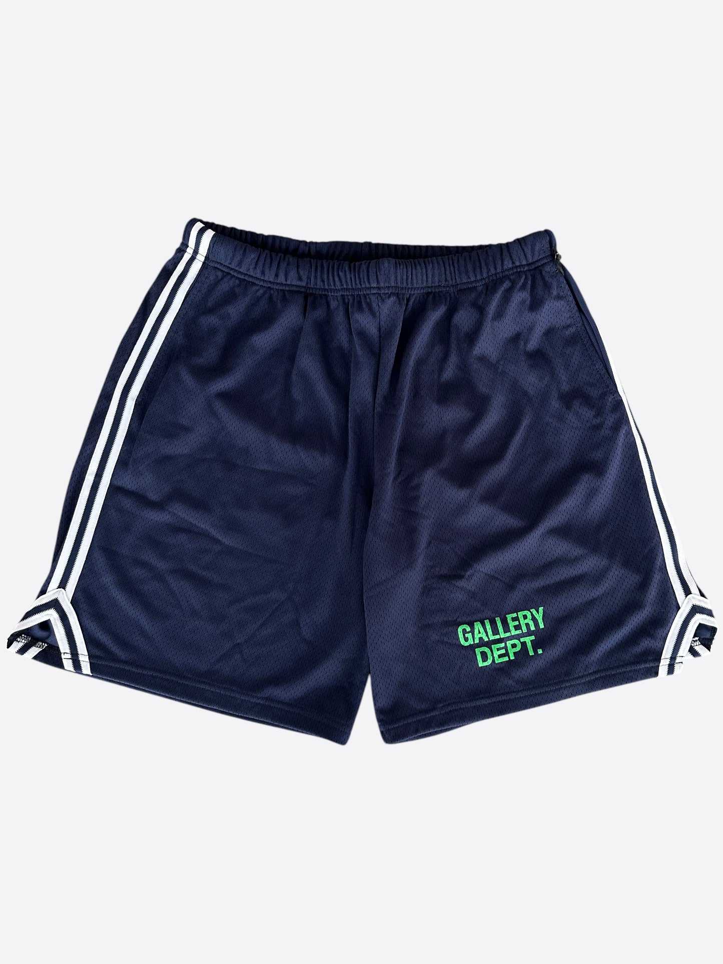 Gallery Dept Navy & Green Souvenir Logo Venice Court Shorts