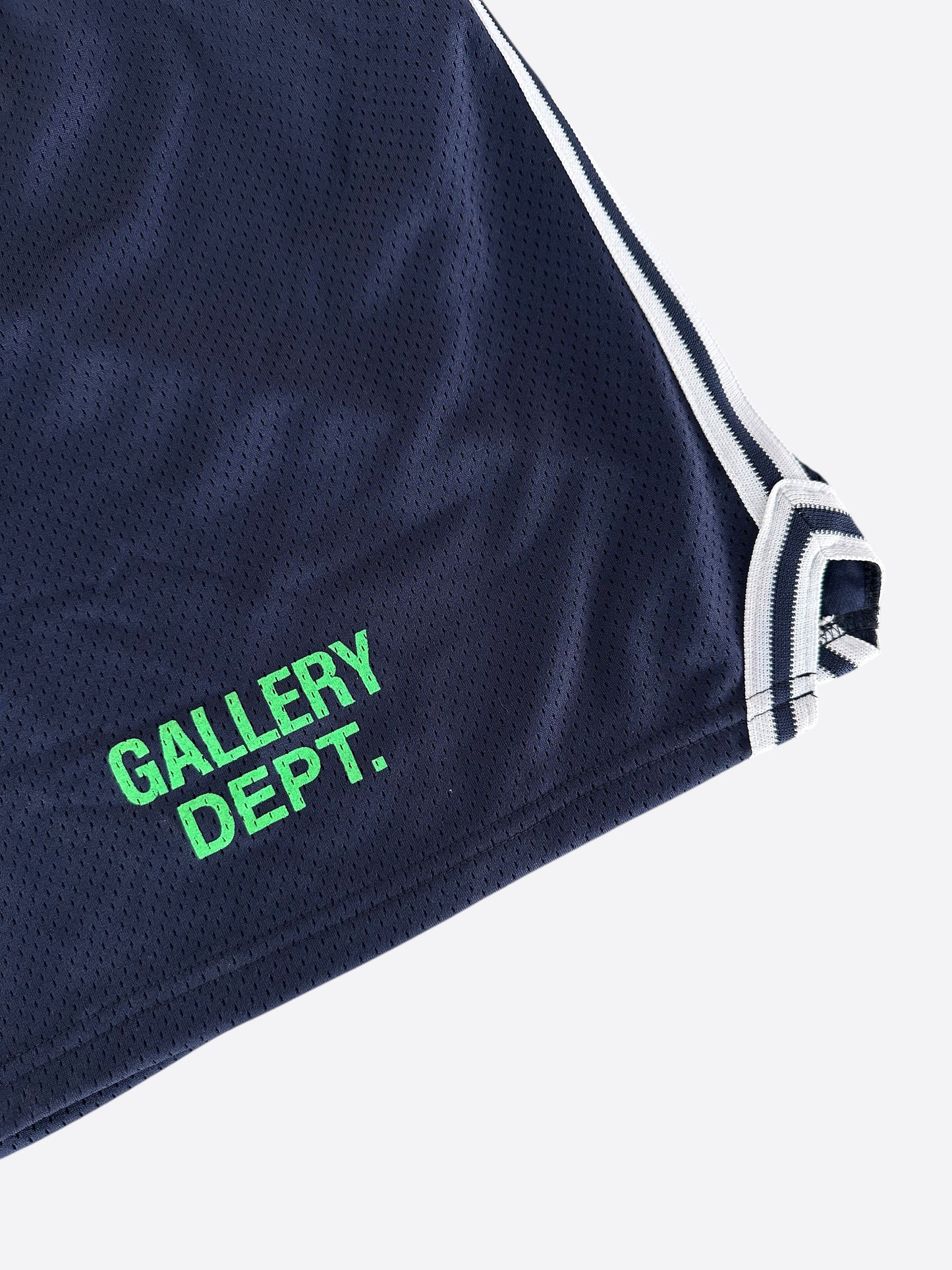 Gallery Dept Navy & Green Souvenir Logo Venice Court Shorts