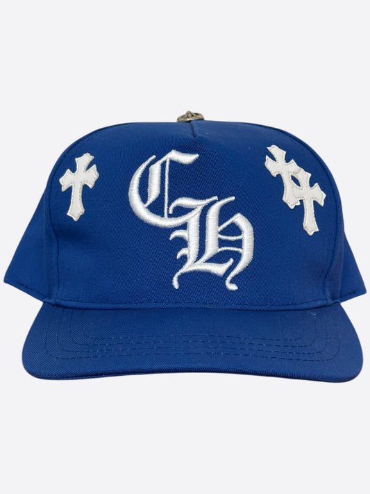 Chrome Hearts Blue & White Cross Patch Hat