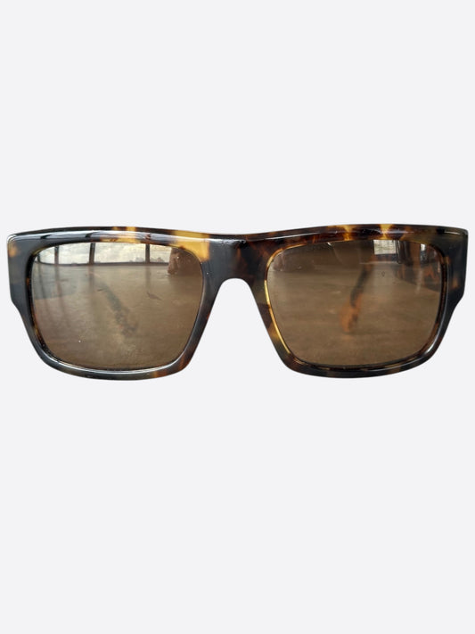 Chrome Hearts Brown Havana G-Money Sunglasses