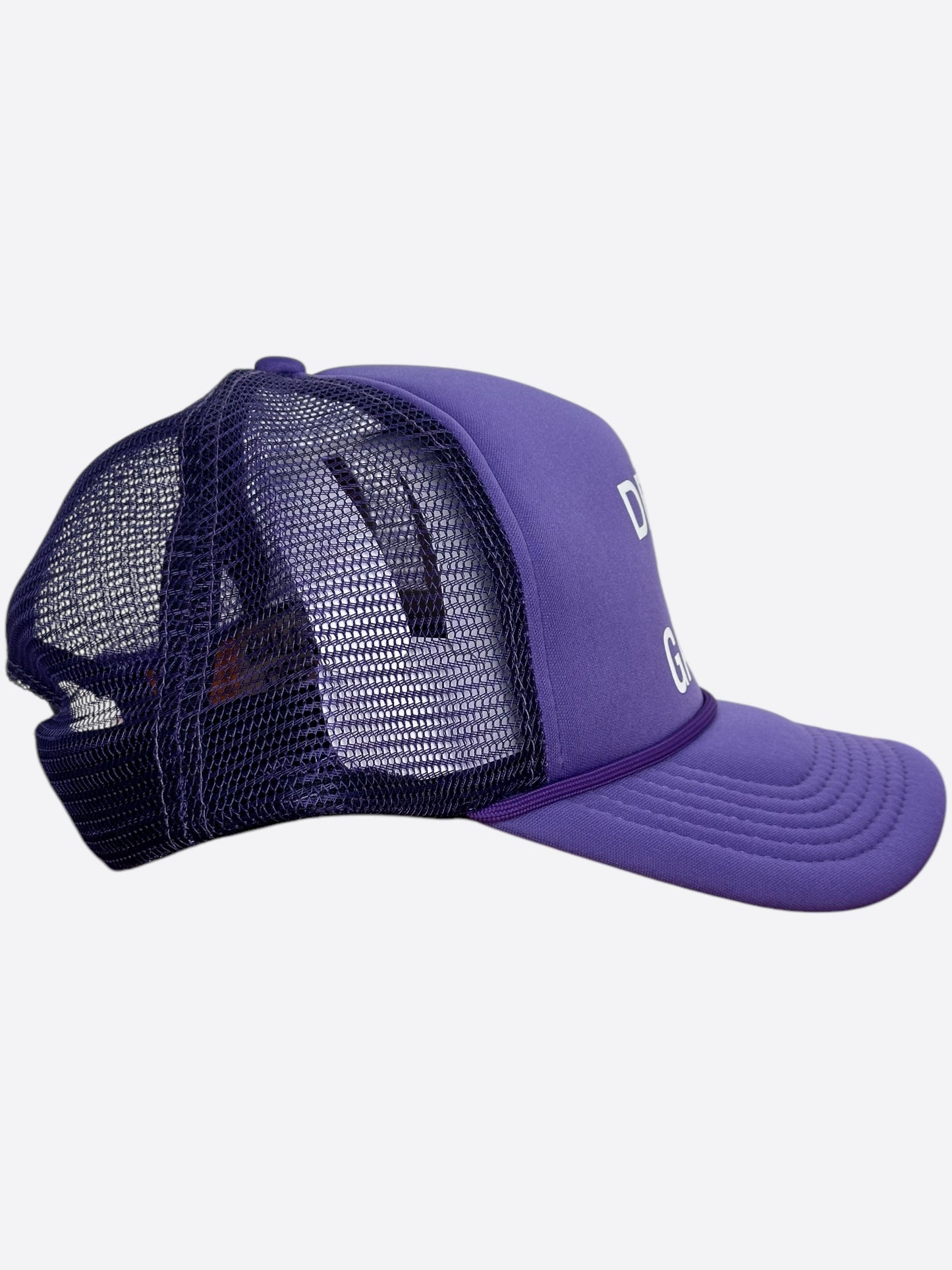 Gallery Dept Purple & White French Logo Trucker Hat