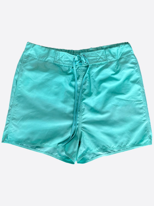 Louis Vuitton Turquoise Monogram Swim Shorts