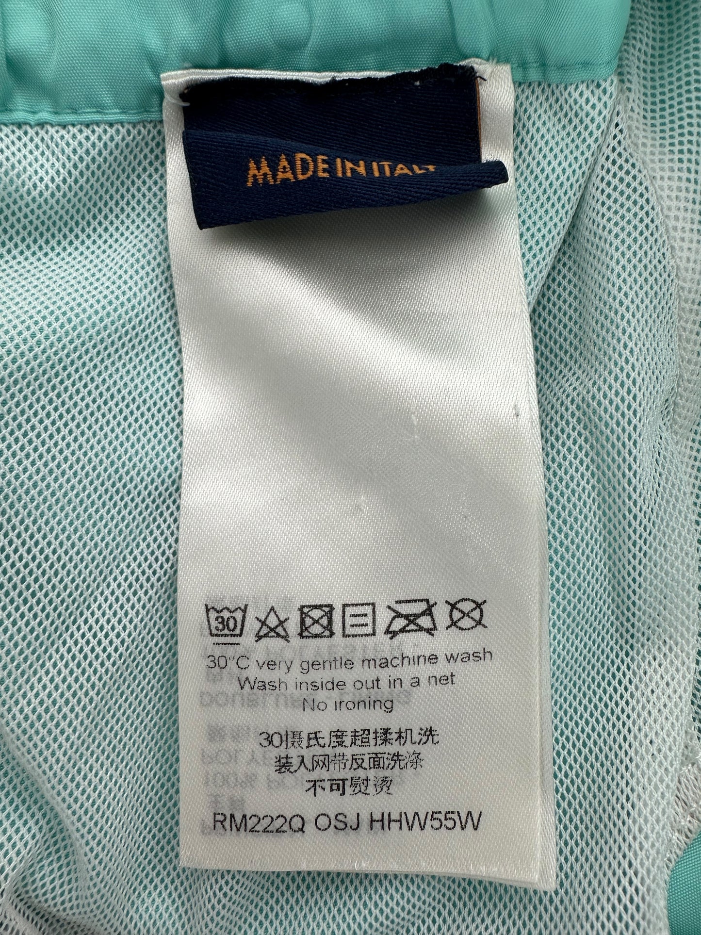 Louis Vuitton Turquoise Monogram Swim Shorts