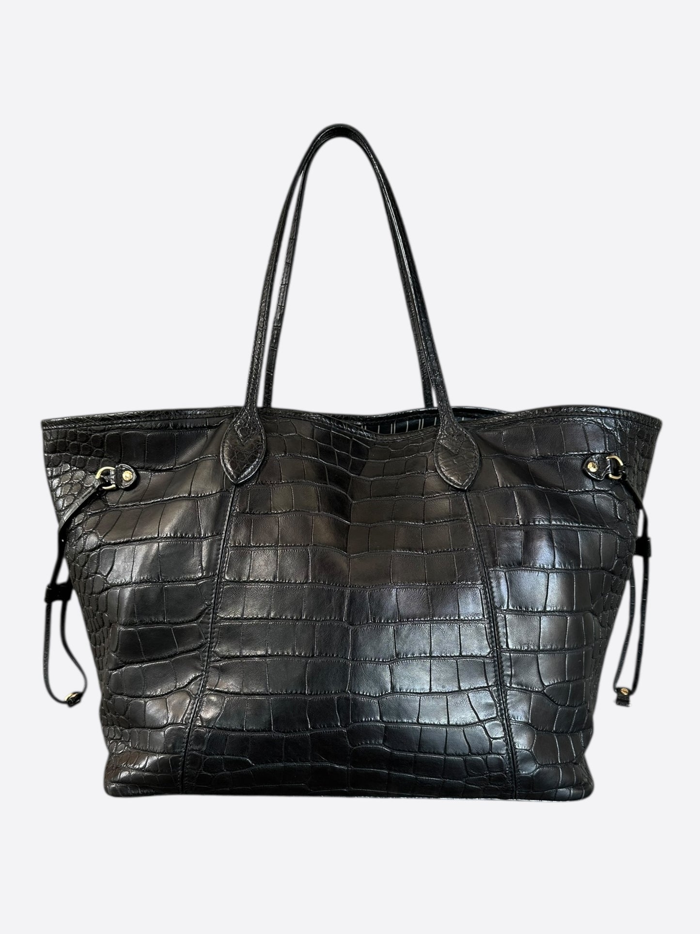 Louis Vuitton Black Crocodile Neverfull MM