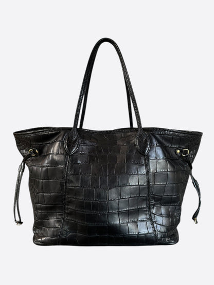 Louis Vuitton Black Crocodile Neverfull MM
