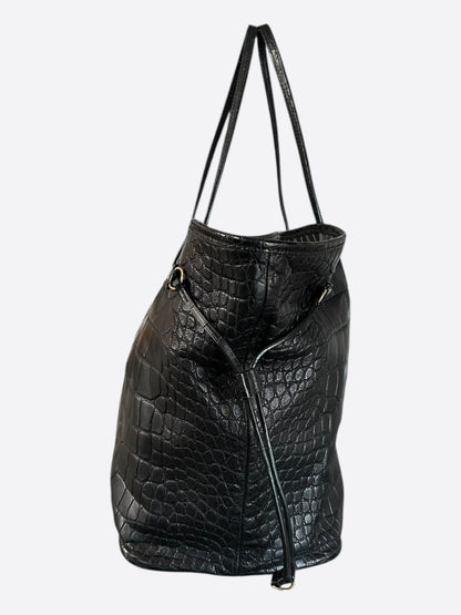Louis Vuitton Black Crocodile Neverfull MM