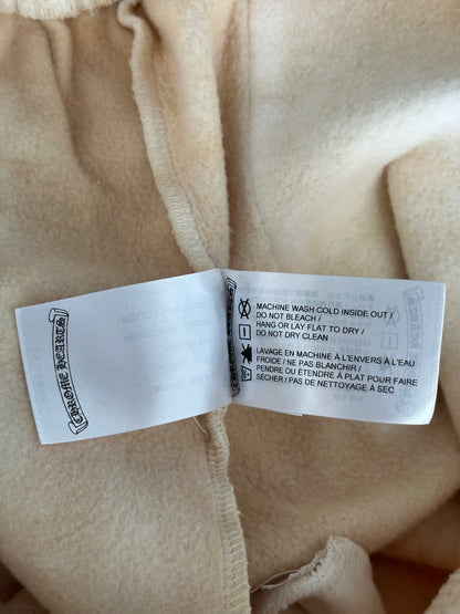 Chrome Hearts Drake Cream & Pink Certified Chrome Cross Logo Sweatpants