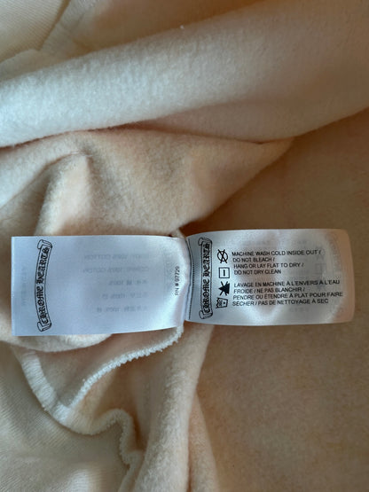 Chrome Hearts Drake Cream & Pink Certified Chrome Horseshoe Logo Hoodie