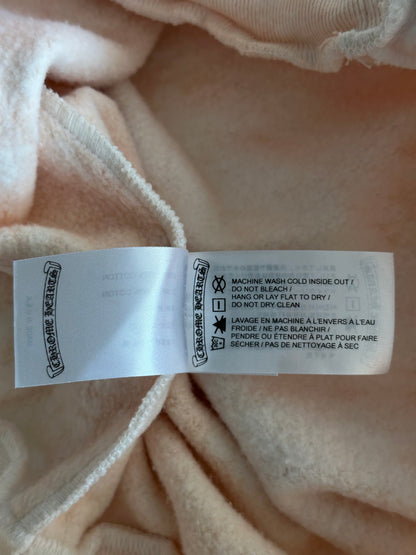 Chrome Hearts Drake Cream & Pink Certified Chrome Horseshoe Logo Hoodie