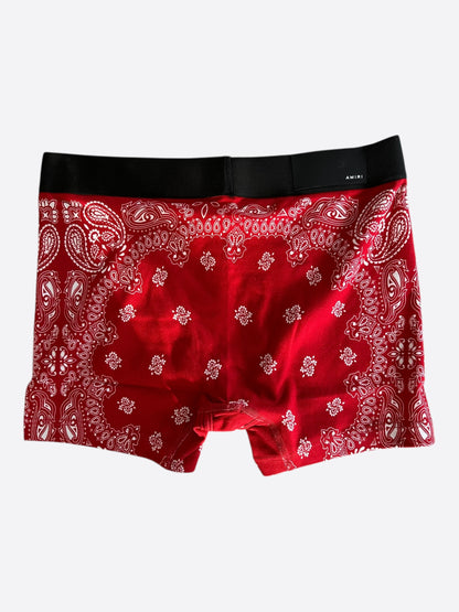 Amiri Red & White Bandana MA Logo Boxershorts