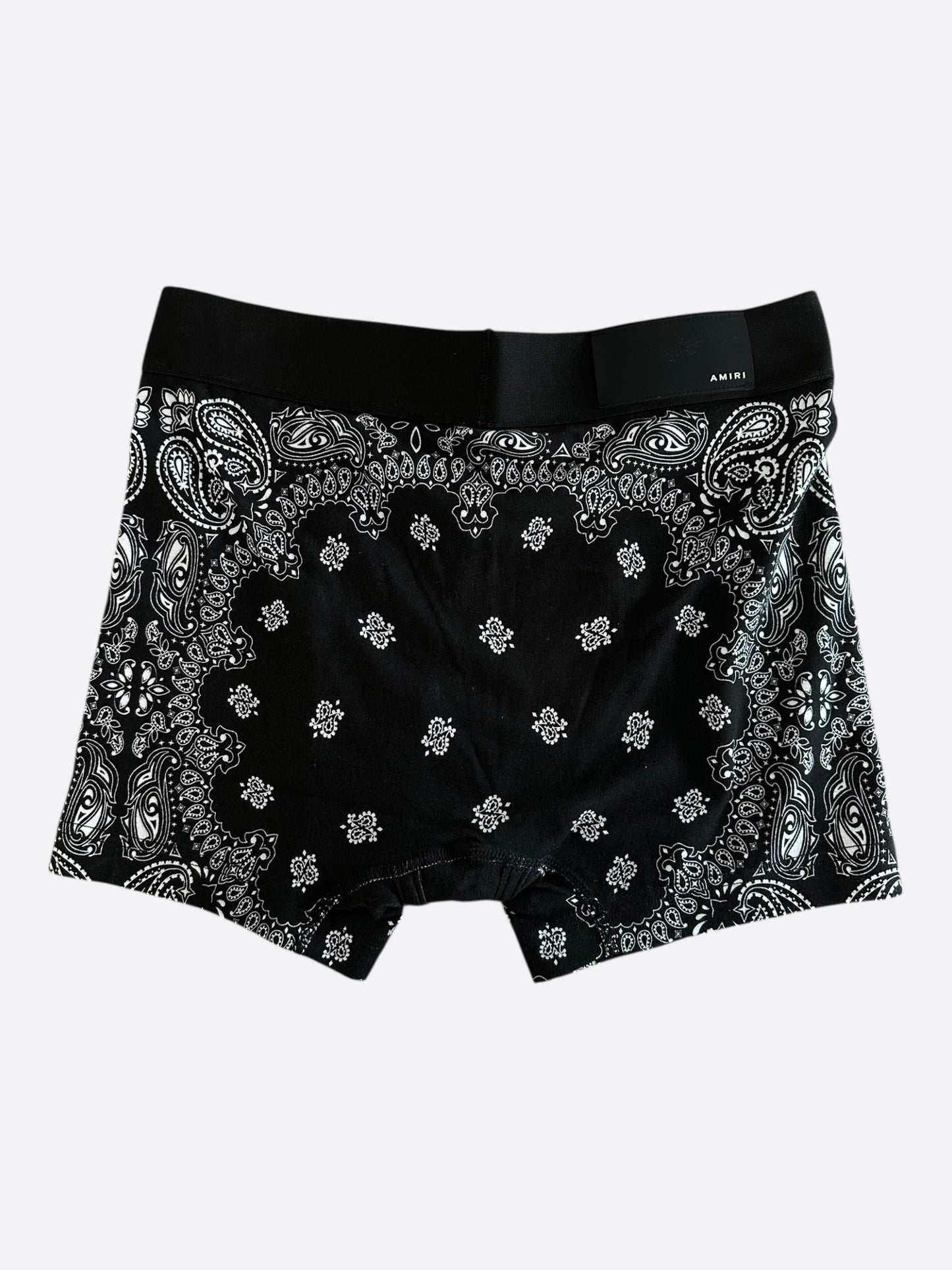Amiri Black & White Bandana MA Logo Boxershorts