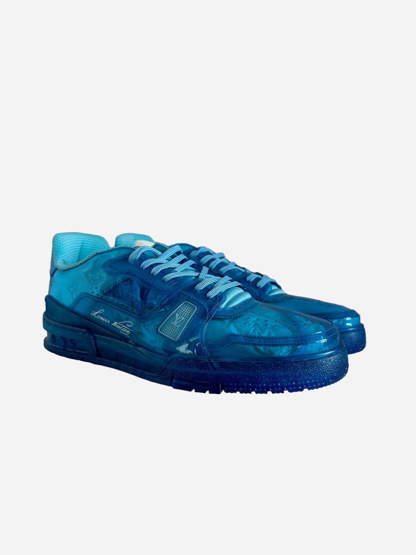 Louis Vuitton Blue Transparent Trainers