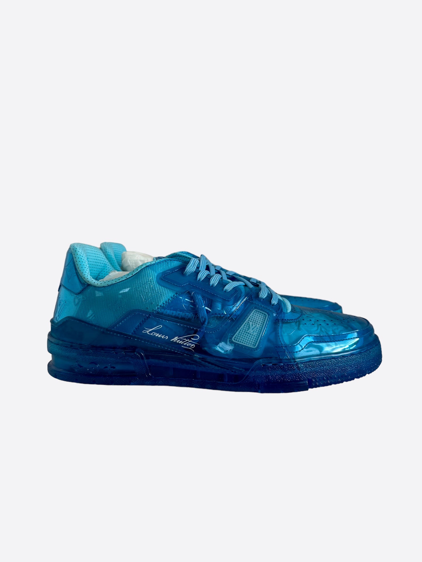 Louis Vuitton Blue Transparent Trainers