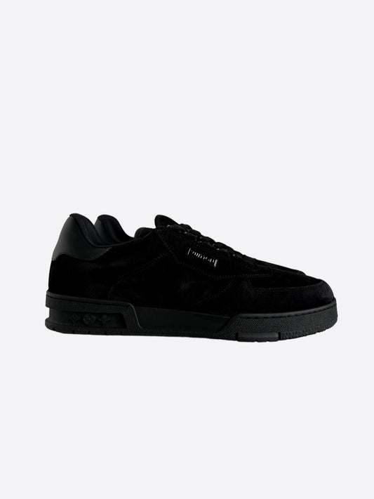 Louis Vuitton Black Suede Employee Exclusive Trainers