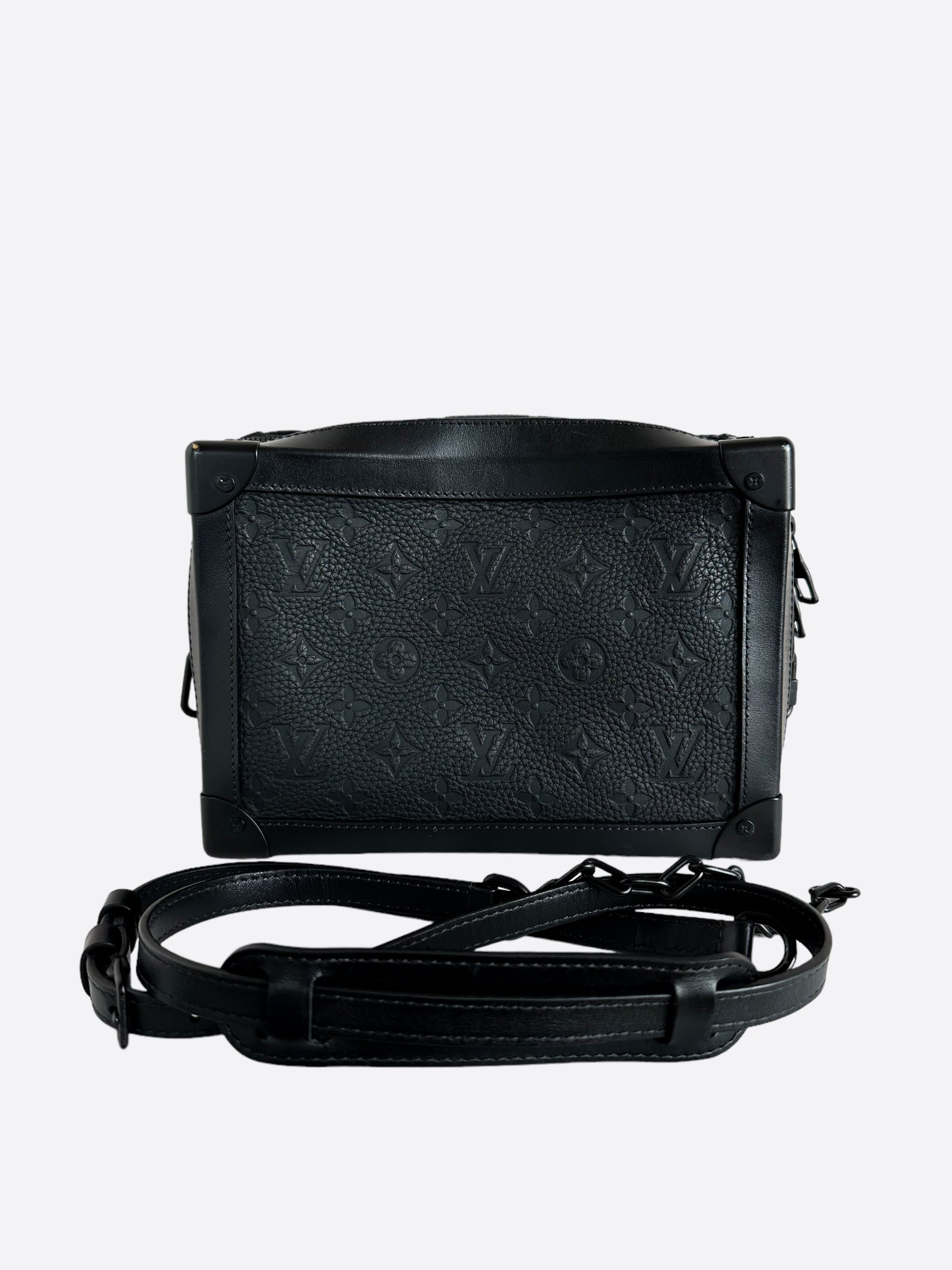 Louis Vuitton Black Taurillon Monogram Soft Trunk