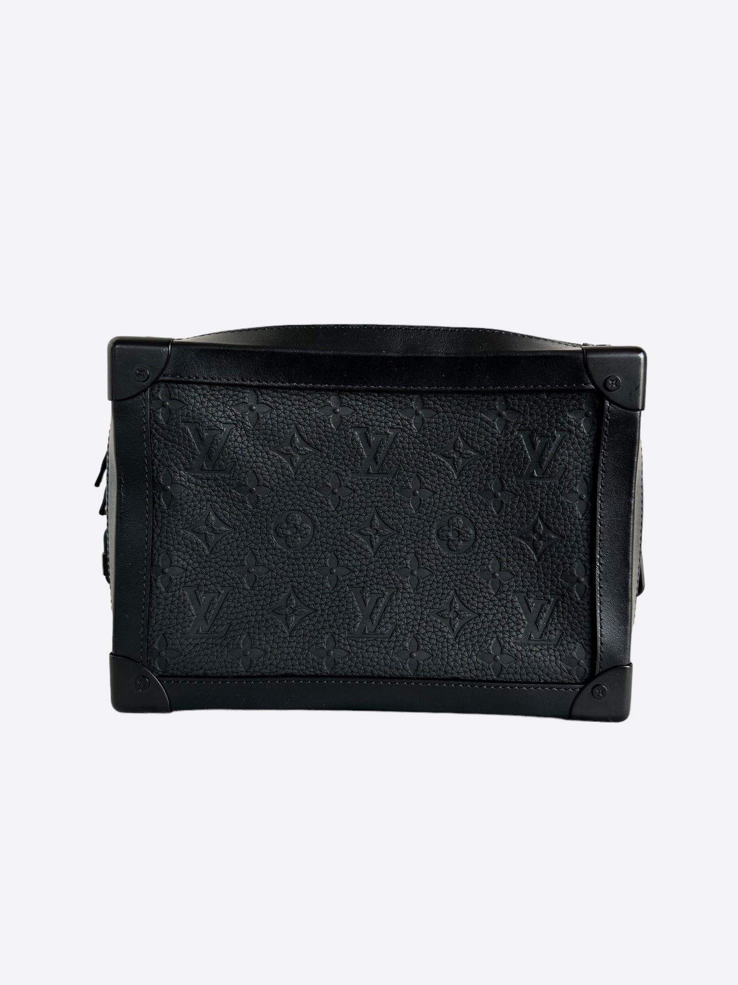 Louis Vuitton Black Taurillon Monogram Soft Trunk