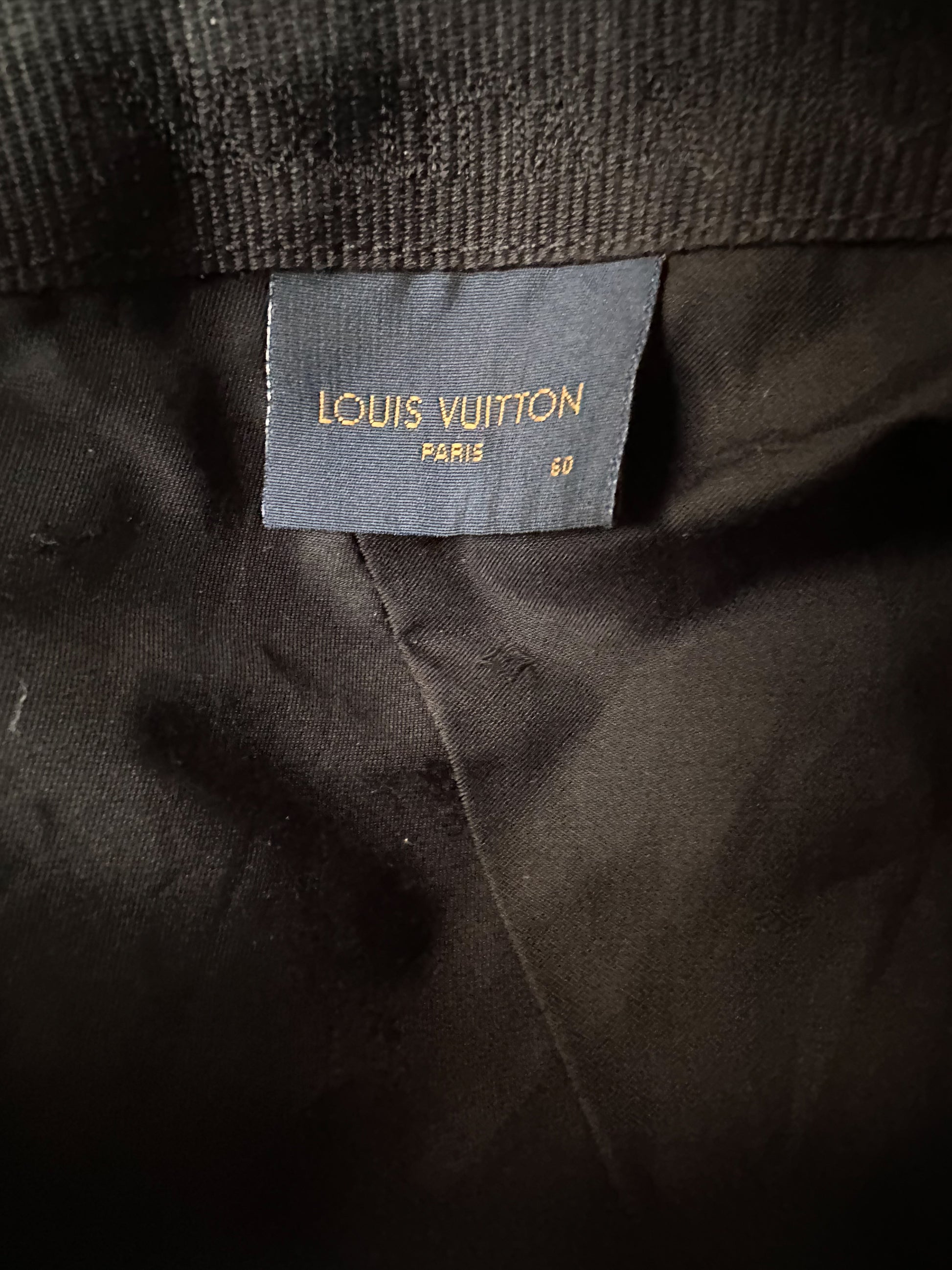 LOUIS VUITTON Monogram Essential Cap Black Cotton. Size 60